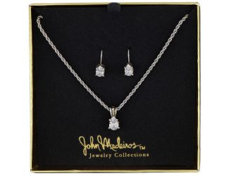 Gift Set Beijos Pear Prong Necklace K5022-AF05 and F5025-AF00