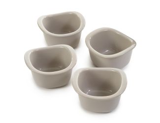 Leo Balance Stonware e 4pc Ramekin Set 3.5", 10oz., Moonmist