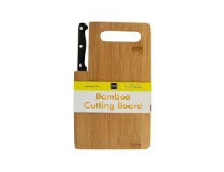 Bamboo Cutting Board w/Knife