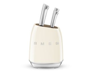 Smeg Knife Block Set-Cream