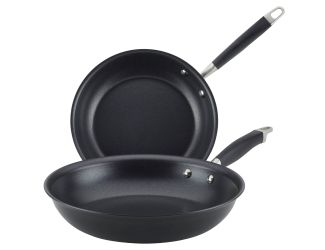Advanced Home 12.75" & 10.25" Frying Pan Set Onyx