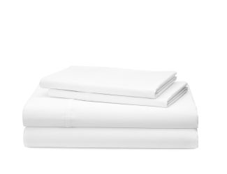 Spencer Cotton Satteen 4pc Sheet Set White - Queen