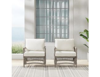 Thatcher 2Pc Outdoor Wicker Armchair Set