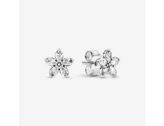 Sparkling Snowflake Stud Earrings