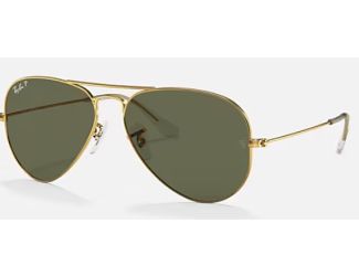 Ray-Ban Aviator Unisex Non-Polarized Sunglasses Size 62