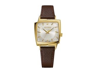 Legacy Automatic Watch Gold Tone Case Leather Strap