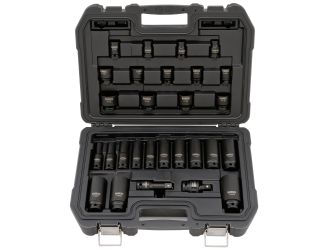28pc 1/2" Drive Standard & Deep Impact Socket Set