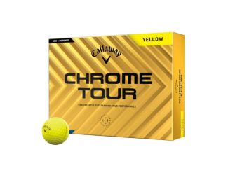 Callaway Chrome Tour Yellow 2024 Golf Balls - 1 Dozen