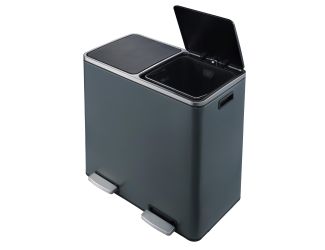 Heim Concept 60L Dual Compartment Trash Can - Matte Gray