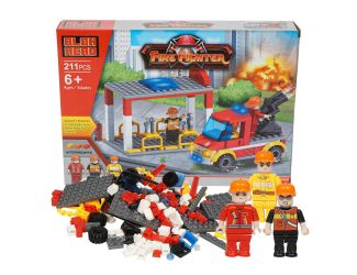 211 Piece Firefighter Building Block Play set