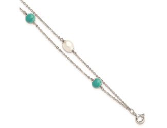 Sterling Silver Fresh Water Pearl Bracelet