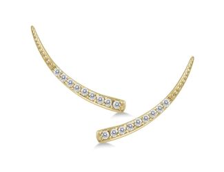 1/5 Ct Genuine Diamond Climber Earrings