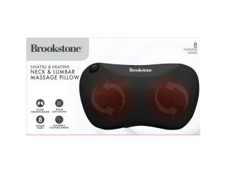 Shiatsu & Heating Neck/Lumbar Massage Pillow w/ Heat