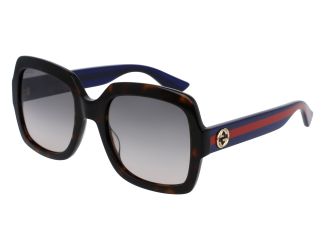 Women's Square Sunglasses - Brown/Blue