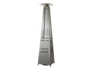 Modern Pyramid Flame Patio Heater Platinum