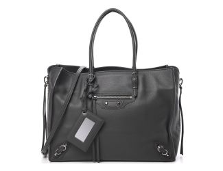 Balenciaga Papier Grey Leather Satchel Handbag 432596