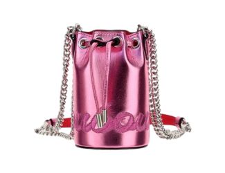 Christian Louboutin Marie Jane Laminato Broderie Confettis Crossbody Bag