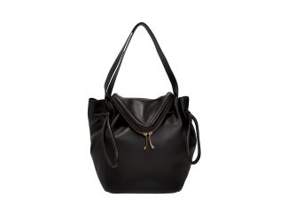 Bottega Veneta Beak Large Black Calfskin Shoulder Bag