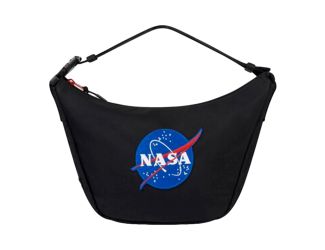 Balenciaga Nasa Logo Sling Shoulder Crossbody Bag Black Recycled Nylon
