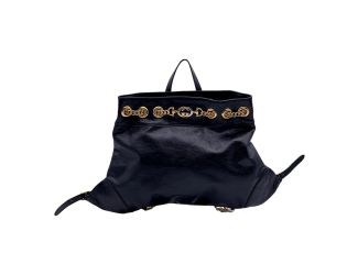 Gucci Zumi Black Leather Chain Backpack Shoulder Bag