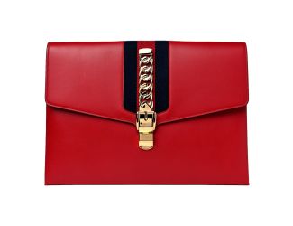 Gucci Maxi Sylvie Red Clutch