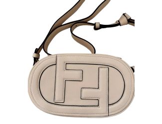 Fendi ‘O’Lock Mini’ Fendi Logo Light Rose Pink Shoulder and Crossbody Bag