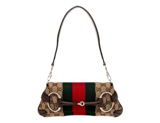 Gucci Horsebit Supreme Canvas Web Stripe Small Chain Shoulder Bag