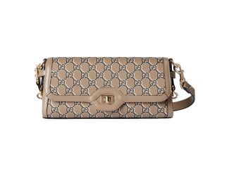 Gucci Luce Optical Printed GG Leather Beige Shoulder Bag