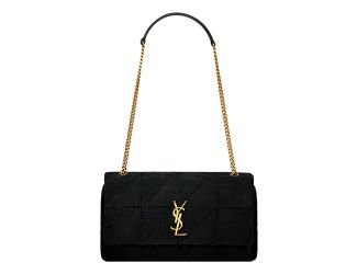 Saint Laurent Jamie YSL Satin Textured Chain Strap Small Crossbody Flap Bag