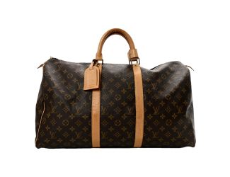 Louis Vuitton Keepall 55 Monogram Canvas Duffle Bag