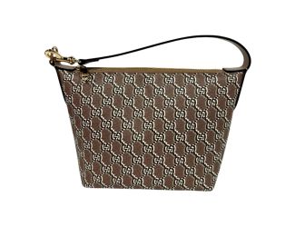 Gucci GG Shadow Monogram Canvas Beige Black Shoulder Bag
