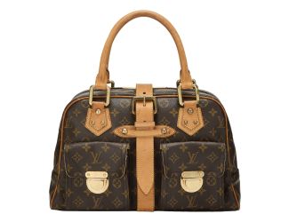 Louis Vuitton Manhattan GM Shoulder Bag in Monogram Canvas with Leather Trim