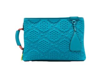 Gucci GG Scuba Pouch Small Clutch Bag Blue