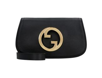 Gucci Blondie Soft Calfskin Leather Black Shoulder Bag