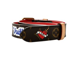 Louis Vuitton Monogram Patches Bandoulière Shoulder Strap Brown Canvas