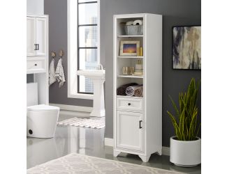 Tara Linen Cabinet In Vintage White