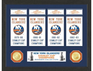 New York Islanders Stanley Cup Banner Collection Photo Mint