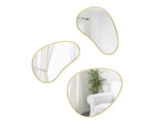 Hubba Pebble Set of 3 Brass