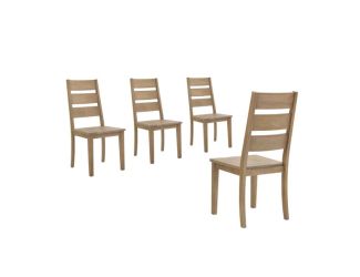 Joanna 4-Piece Ladder Back Dining Chair Set
