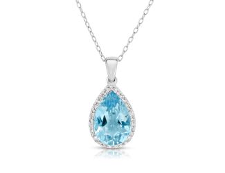 Blue Topaz Necklace