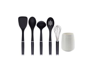 6pc Kitchen Tool Set Black