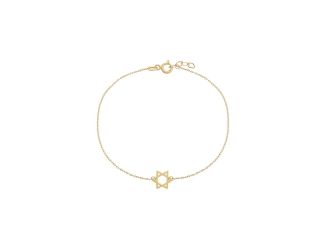 Mini Solid Star Of David Bracelet