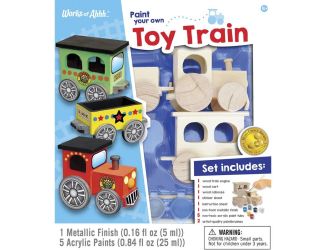 Toy Train Wood Paint Kit