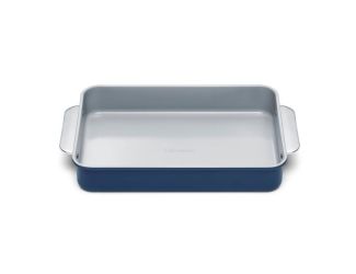 Nonstick Ceramic Rectangle Pan w/ Handles Navy