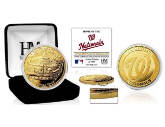 Washington Nationals "Stadium" Gold Mint Coin