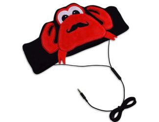 H1 Adjustable Fleece Headband Headphones Crab