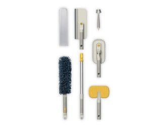 CleanTech 6pc Deep Cleaning Set w/ Extension Pole
