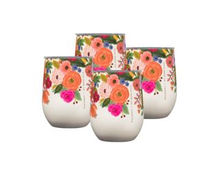 12oz Stemless Wine Cup - Rifle Paper Garden Party, 4 Pack