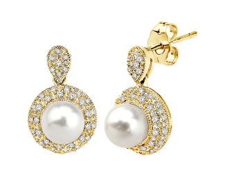 Diamond & Pearl Earrings