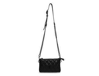 BDOLE Double Zip Quilted Crossbody - Black